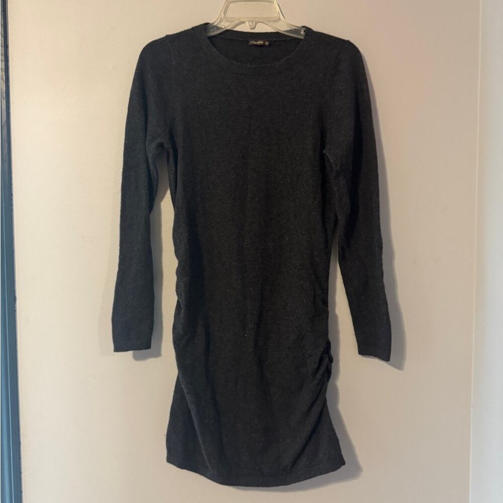 J McLaughlin Cashmere Sweater Dress in Charcoal size Medium
